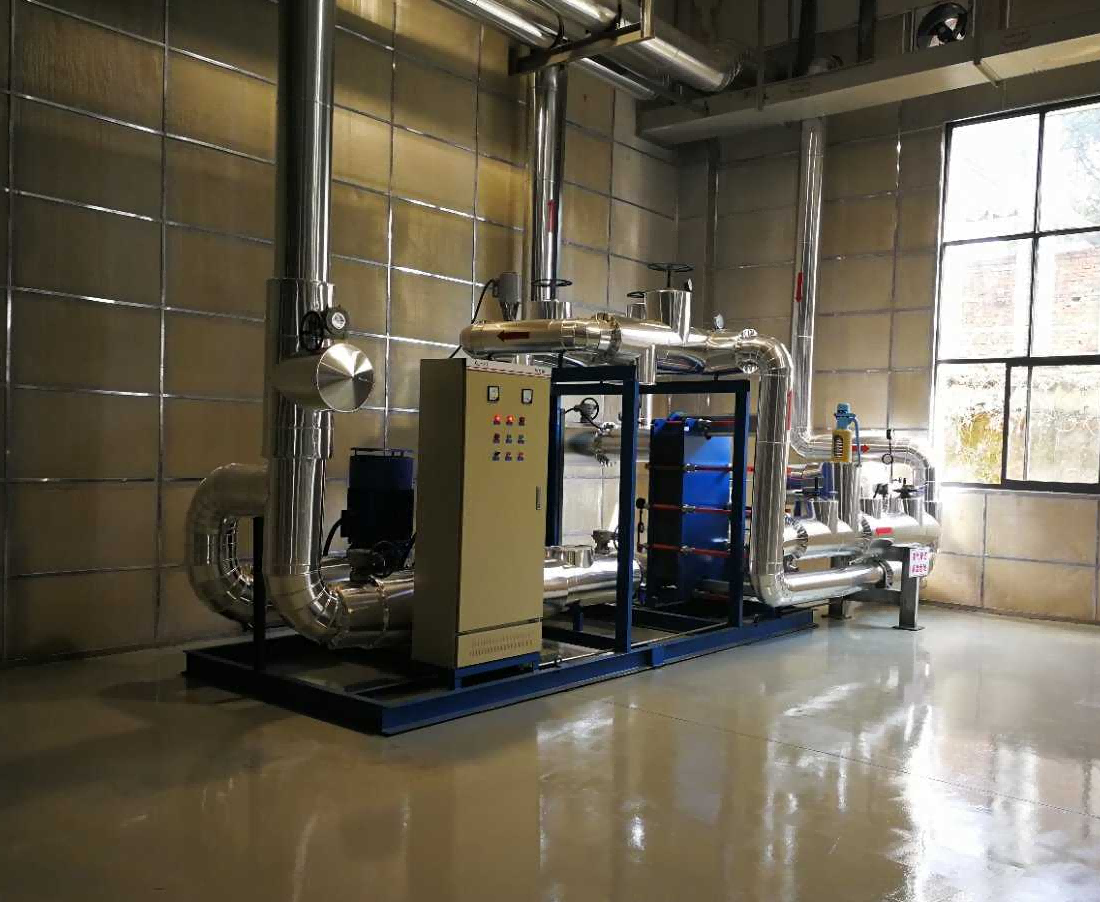 株洲中車集團板式換熱機組安裝現場